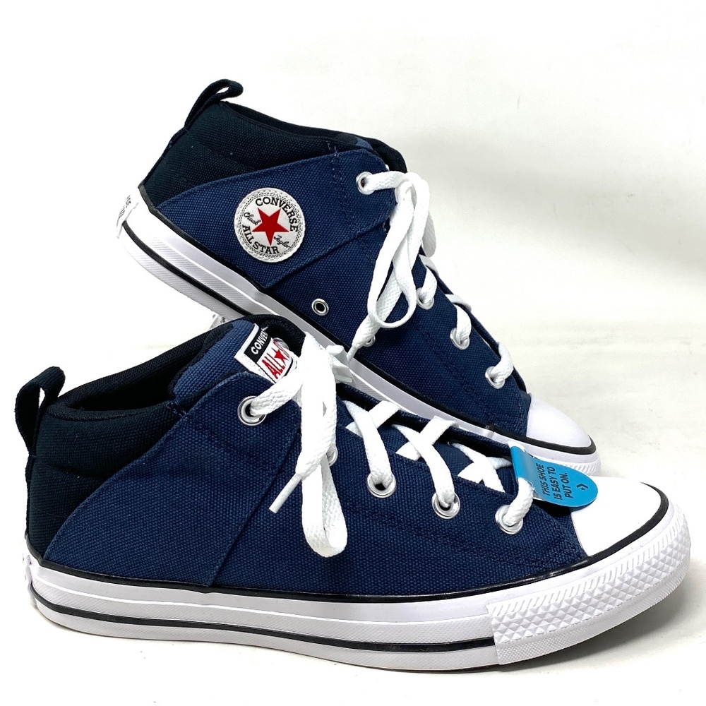 Converse Chuck Taylor Axel Sport Mid Navy Shoes Skate Canvas Kids Women A04785F